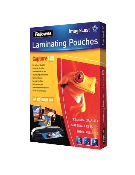 Pouches lucide 125 micron formato 154x216 A5 mm Fellowes 53072 100pz