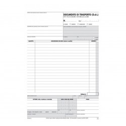 N 100 PZ DOCUMENTO DI TRASPORTO MODULI SNAP OUT 3 TRE COPIE AUTORICALCANTI