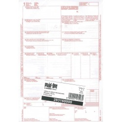 C.M.R. LETTERA DI VETTURA INTERNAZIONALE - 5 copie snap - CONF. 50 PZ. 