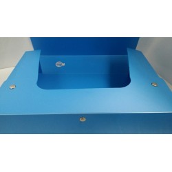 SCATOLA ARCHIVIO PPL - DORSO 10 CM - COLORE AZZURRO - PROGETTO PLUS - FELLOWES CHIUSURA A BOTTONE