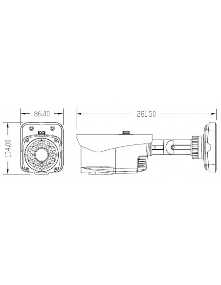 Telecamera AHD 40 METRI VARIFOCALE 2,8-12mm 2.4mpx BVN40A