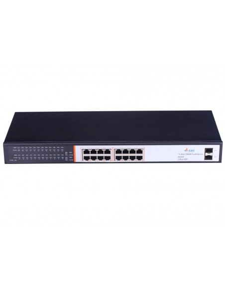 SWITCH GIGABIT  16*10/100/1000Mbps UNMANAGED RACK 19" 