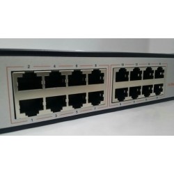 SWITCH GIGABIT  16*10/100/1000Mbps UNMANAGED RACK 19" 