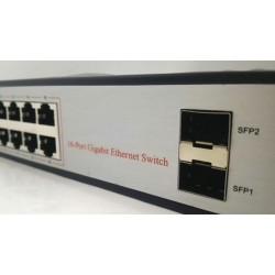 SWITCH GIGABIT  16*10/100/1000Mbps UNMANAGED RACK 19" 