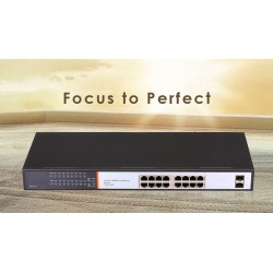 SWITCH GIGABIT  16*10/100/1000Mbps UNMANAGED RACK 19" 