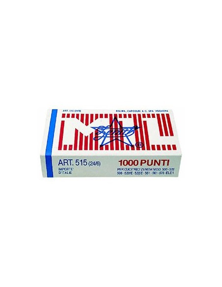  SCATOLA 1000 PUNTI ZENITH 130/E (6/4) IN ACCIAIO NATURALE 