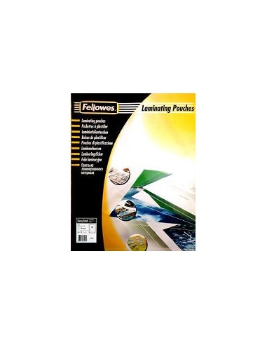 Pouches lucide 80 microns formato 600X426mm A2 mm Fellowes 53092 50pz