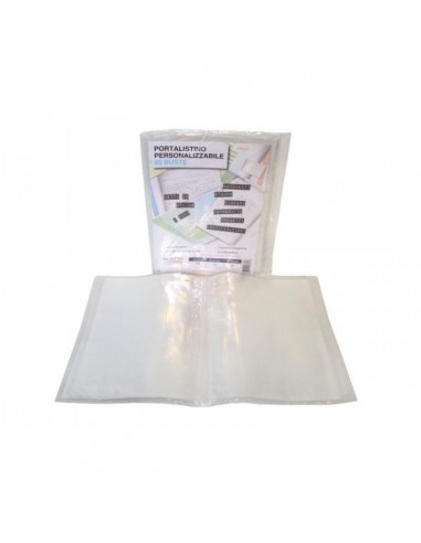 Portale Listino Personalizzabile 30 buste trasparenti 22x30 cm 