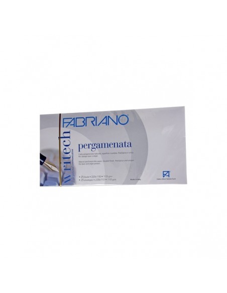 Buste Pergamenata Bianca 11x22 cm 110gr Fabriano