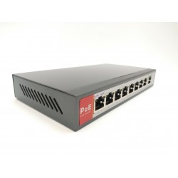 Switch 8 POE + 1 UPLINK 10/100 IEEE 802.3 AF/AT 48V 54V -  150W