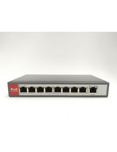 Switch 8 POE + 1 UPLINK 10/100 IEEE 802.3 AF/AT 48V 54V -  150W