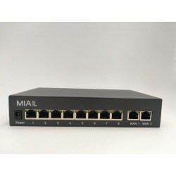 Switch 8 POE + 2 UPLINK 10/100 IEEE 802.3 AF/AT 48V 52V -  96W