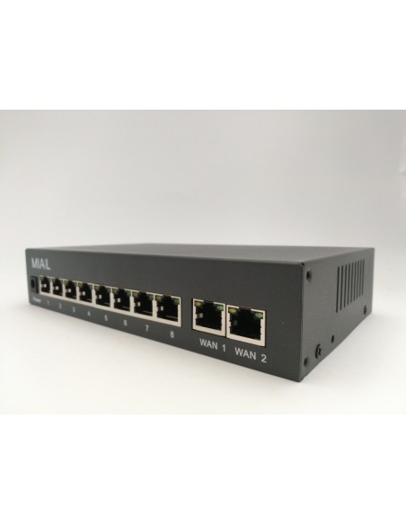 Switch 8 POE + 2 UPLINK 10/100 IEEE 802.3 AF/AT 48V 52V -  96W