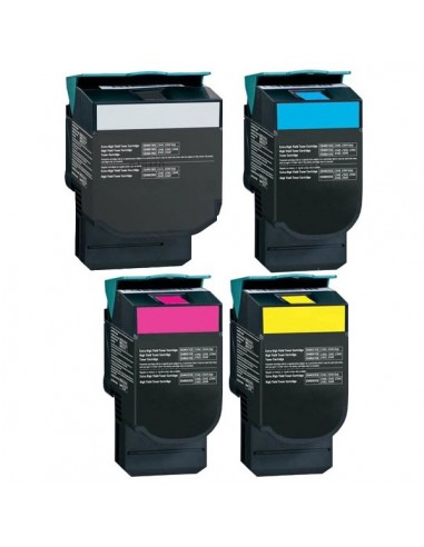 TONER 540H MAGENTA COMPATIBILE PER LEXMARK C540 N,543 Dn,544 N,544 DN,544 DTN C540H1MG 2.000 COPIE
