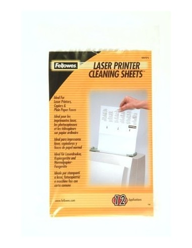 LASER PRINTER CLEANING SHEETS FELLOWES