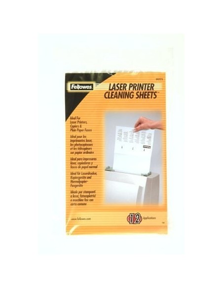 LASER PRINTER CLEANING SHEETS FELLOWES