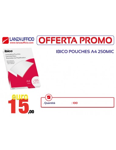 POUCHES IBICO A4 250 MICRON...